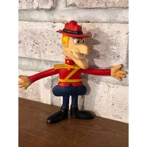Vintage 1972 Dudley Do-Right Rocky & Bullwinkle Show bendable rubber figure